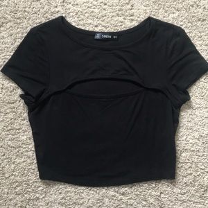 SHEIN black crop top